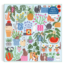 Load image into Gallery viewer, Cats in the Houseplants 500 Piece Puzzle