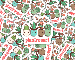 Plantrovert Cute Plant Sticker