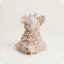 Load image into Gallery viewer, Plush beige goat stuffed animal with small horns sitting against white background