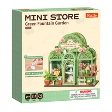 Load image into Gallery viewer, Green Fountain Garde Rolife DIY Miniature House