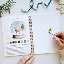 Load image into Gallery viewer, Winter watercolor workbook