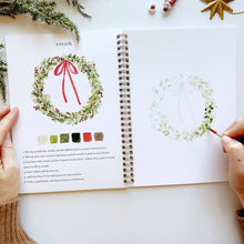 Load image into Gallery viewer, Christmas watercolor workbook