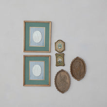 Load image into Gallery viewer, Wood Scalloped Wall Décor w/ Laser Etched Botanicals