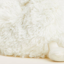 Load image into Gallery viewer, White fluffy plush chicken toy with soft cream-colored fur against neutral background