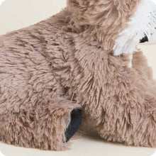 Load image into Gallery viewer, Soft plush raccoon stuffed animal with fluffy brown and white fur