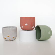 Load image into Gallery viewer, Concrete Planter with Arches - 3&quot; | terra-cotta  