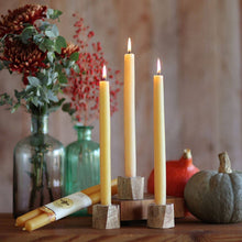 Load image into Gallery viewer, Taper Candles – 100% Pure Beeswax – Hand-Dipped: Red / Standard (12&quot; x 7/8&quot;)