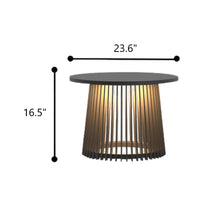 Load image into Gallery viewer, Metal Outdoor Table with Solar Lights