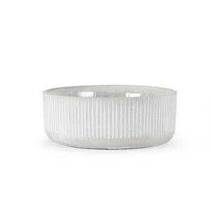 Ceramic Bamboo Ridged Planter - Black