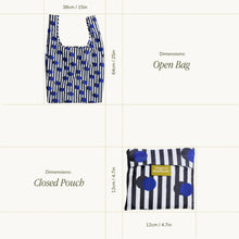 Load image into Gallery viewer, Polkastripe Pattern Reusable Eco-Friendly Tote Bag