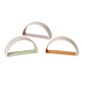 Load image into Gallery viewer, Minimalist wooden cloud-shaped incense holder with two circular openings on white background