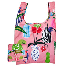 Load image into Gallery viewer, Vases Print Recycled Fabric Reusable Shopping Bag