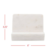 Load image into Gallery viewer, Kendal White Marble Cook Book Holder