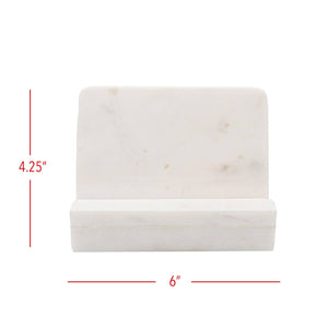 Kendal White Marble Cook Book Holder