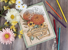Load image into Gallery viewer, Floriography Coloring Book by Jessica Roux: Paperback; 96 pages / English
