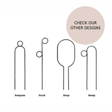 Load image into Gallery viewer, Mini Plant Stake Hoop - Black