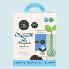 Load image into Gallery viewer, We The Wild houseplant propagation kit with hydroponic food and glass propagation station