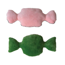 Load image into Gallery viewer, Glass Beaded Fabric Candy Shaped Pillow with Cotton Velvet Back