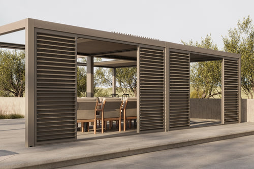 Luxe Gazebo Louvre Wall Panel Section