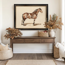 Load image into Gallery viewer, A bay horse is in the bridle