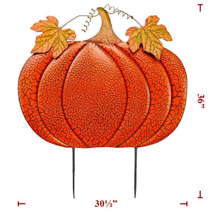 36"x30.5" Metal Pumpkin