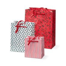 Load image into Gallery viewer, Holiday Gift Bag Set Of 3
