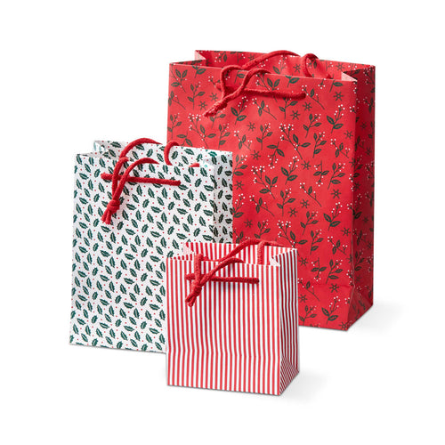 Holiday Gift Bag Set Of 3