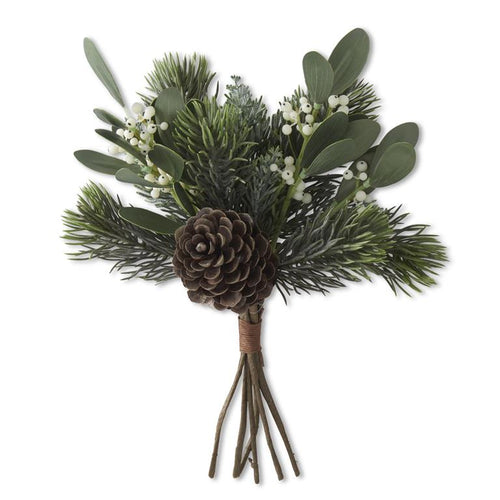 13 Inch Mixed Pine & Mistletoe Bundle