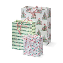 Load image into Gallery viewer, Holiday Gift Bag Set Of 3