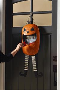 Jack-O-Lantern Candy Door Hanger