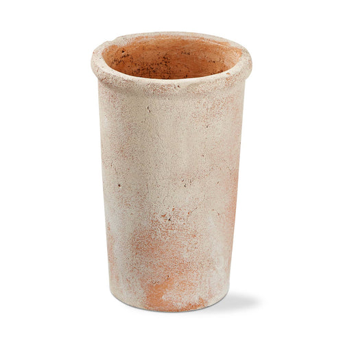 Baja Whitewashed Terracotta Tall Planter