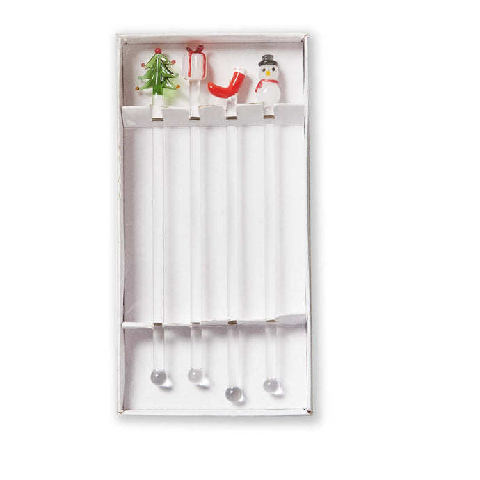 Holiday Cheer Swizzle Sticks Set Of 4