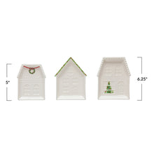 Load image into Gallery viewer, Embossed Stoneware House Plate
