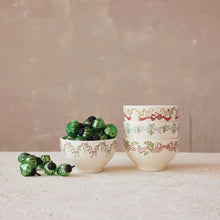 Load image into Gallery viewer, 4-1/2" Round x 2-3/4"H Stoneware Bowl with Bows ©