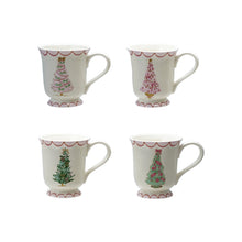 Load image into Gallery viewer, 12 oz. Stoneware Mug with Christmas Tree