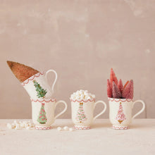 Load image into Gallery viewer, 12 oz. Stoneware Mug with Christmas Tree